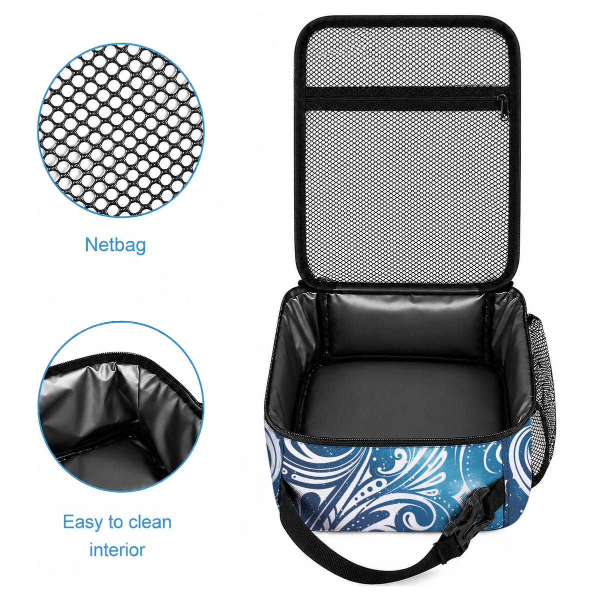 Matariki Galaxy Lunch Bag Maori Taniko Pattern LT9 - Polynesian Pride