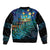 Matariki Te Tau Hou Maori Bomber Jacket New Zealand Silver Fern Night Starry Sky