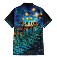 Matariki Te Tau Hou Maori Family Matching Mermaid Dress and Hawaiian Shirt New Zealand Silver Fern Night Starry Sky