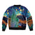 Personalised New Zealand Matariki Art Star Bomber Jacket Koru Fern Night Starry Sky