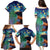 Personalised New Zealand Matariki Art Star Family Matching Puletasi and Hawaiian Shirt Koru Fern Night Starry Sky