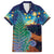 Personalised New Zealand Matariki Art Star Family Matching Puletasi and Hawaiian Shirt Koru Fern Night Starry Sky