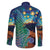 Personalised New Zealand Matariki Art Star Family Matching Puletasi and Hawaiian Shirt Koru Fern Night Starry Sky