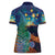 Personalised New Zealand Matariki Art Star Women Polo Shirt Koru Fern Night Starry Sky