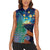 Personalised New Zealand Matariki Art Star Women Sleeveless Polo Shirt Koru Fern Night Starry Sky