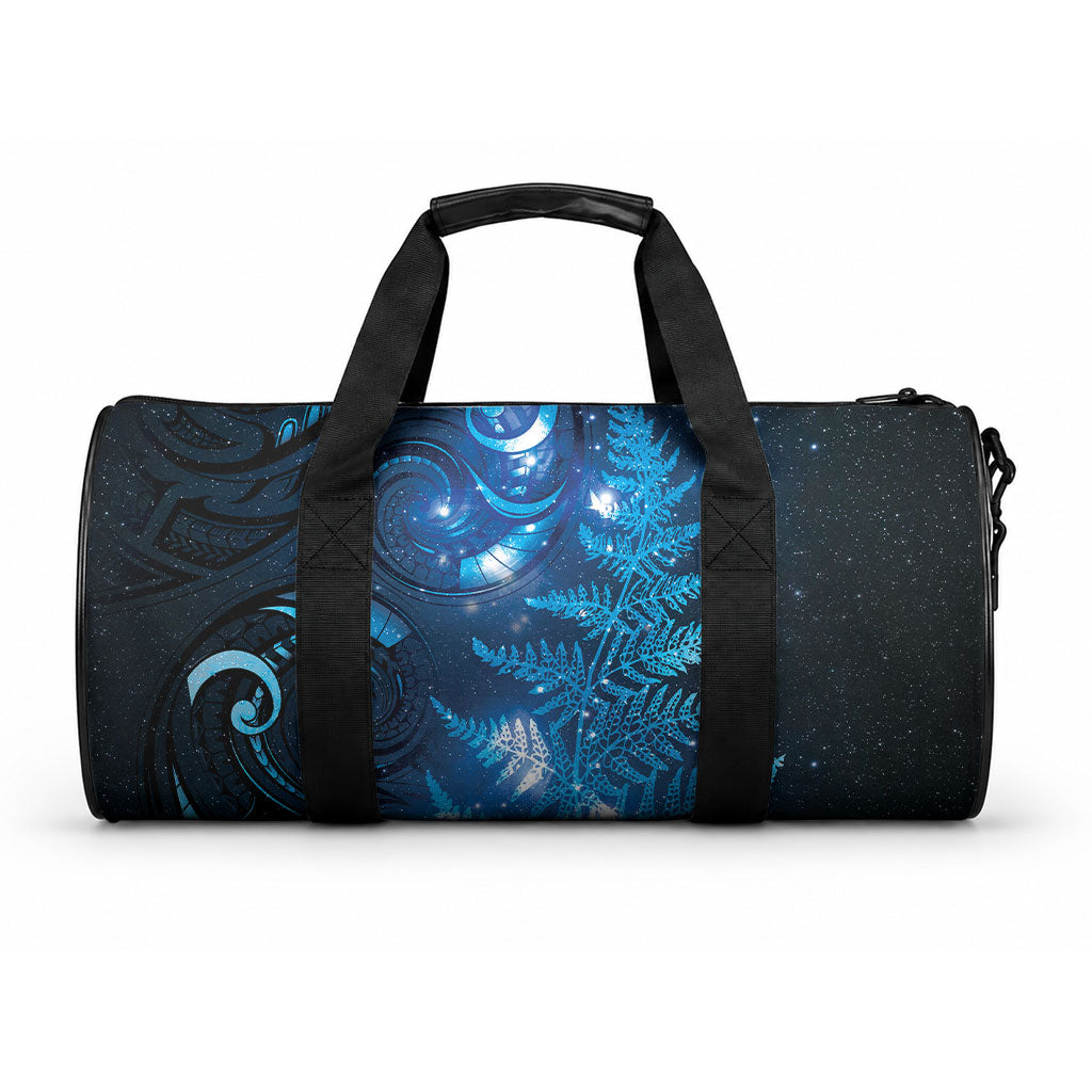 New Zealand Matariki Duffle Bag Blue Milky Way Stars Night Sky LT9 One size Blue - Polynesian Pride