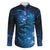 New Zealand Matariki Family Matching Puletasi and Hawaiian Shirt Blue Milky Way Stars Night Sky