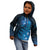 New Zealand Matariki Kid Hoodie Blue Milky Way Stars Night Sky