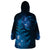 New Zealand Matariki Wearable Blanket Hoodie Blue Milky Way Stars Night Sky