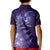 New Zealand Matariki Kid Polo Shirt Purple Milky Way Stars Night Sky