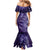 New Zealand Matariki Mermaid Dress Purple Milky Way Stars Night Sky