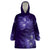 New Zealand Matariki Wearable Blanket Hoodie Purple Milky Way Stars Night Sky