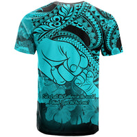 Polynesian Pride Happy Father Day T Shirt I Love You Dad Polynesian Tribal Aqua LT9 - Polynesian Pride
