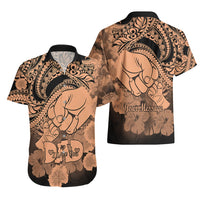 Personalised Polynesian Pride Happy Father Day Hawaiian Shirt I Love You Dad - Polynesian Tribal Nude LT9 - Polynesian Pride
