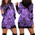 Polynesian Pride Happy Father Day Hoodie Dress I Love You Dad - Polynesian Tribal Purple LT9 - Polynesian Pride