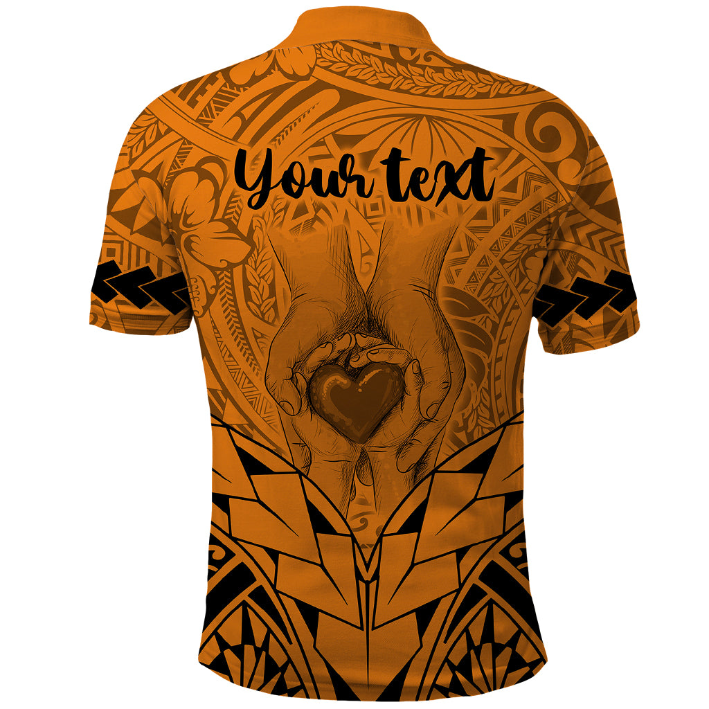 Custom Polynesian Fathers Day Gift For Dad Polo Shirt Super Father In The World Gold Polynesian Pattern LT9 - Polynesian Pride