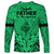 Polynesian Father's Day Gift For Dad Long Sleeve Shirt Super Father In The World - Green Polynesian Pattern LT9 - Polynesian Pride