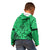 Personalised Polynesian Father's Day Gift For Dad Kid Hoodie Super Father In The World - Green Polynesian Pattern LT9 - Polynesian Pride