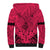 Personalised Polynesian Father's Day Gift For Dad Sherpa Hoodie Super Father In The World - Pink Polynesian Pattern LT9 - Polynesian Pride