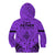 Polynesian Father's Day Gift For Dad Kid Hoodie Super Father In The World - Purple Polynesian Pattern LT9 - Polynesian Pride