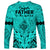 Polynesian Father's Day Gift For Dad Long Sleeve Shirt Super Father In The World - Turquoise Polynesian Pattern LT9 - Polynesian Pride