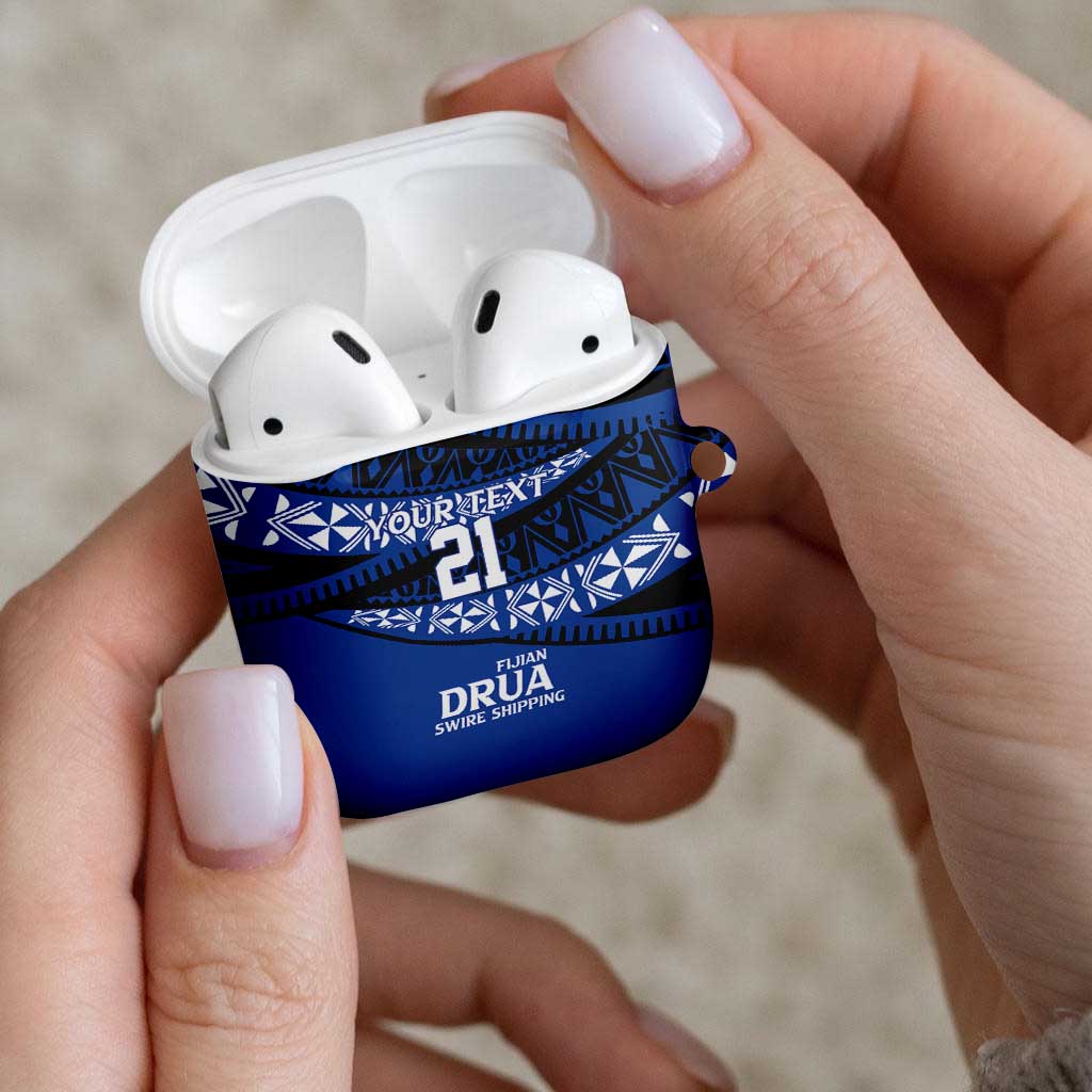 Fiji Rugby Pacific Custom AirPods Case Pasifika Tapa Pattern - Polynesian Pride