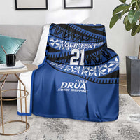 Fiji Rugby Pacific Custom Blanket Pasifika Tapa Pattern
