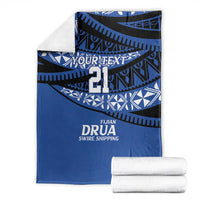 Fiji Rugby Pacific Custom Blanket Pasifika Tapa Pattern