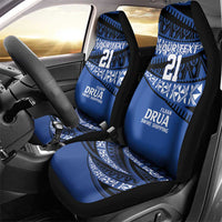 Fiji Rugby Pacific Custom Car Seat Cover Pasifika Tapa Pattern
