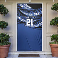 Fiji Rugby Pacific Custom Door Cover Pasifika Tapa Pattern - Polynesian Pride