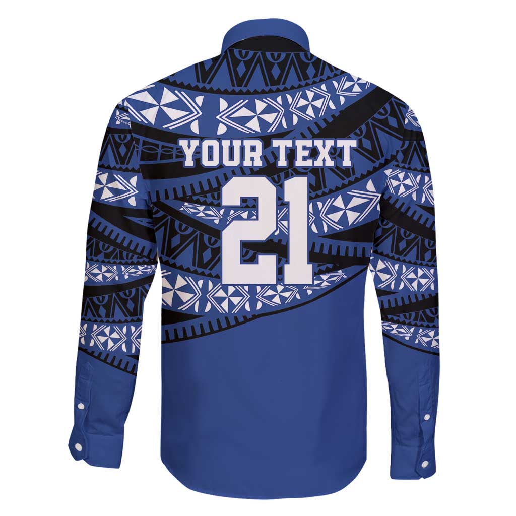 Fiji Rugby Pacific Custom Family Matching Off Shoulder Maxi Dress and Hawaiian Shirt Pasifika Tapa Pattern