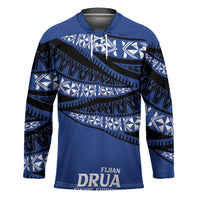 Fiji Rugby Pacific Custom Hockey Jersey Pasifika Tapa Pattern - Polynesian Pride