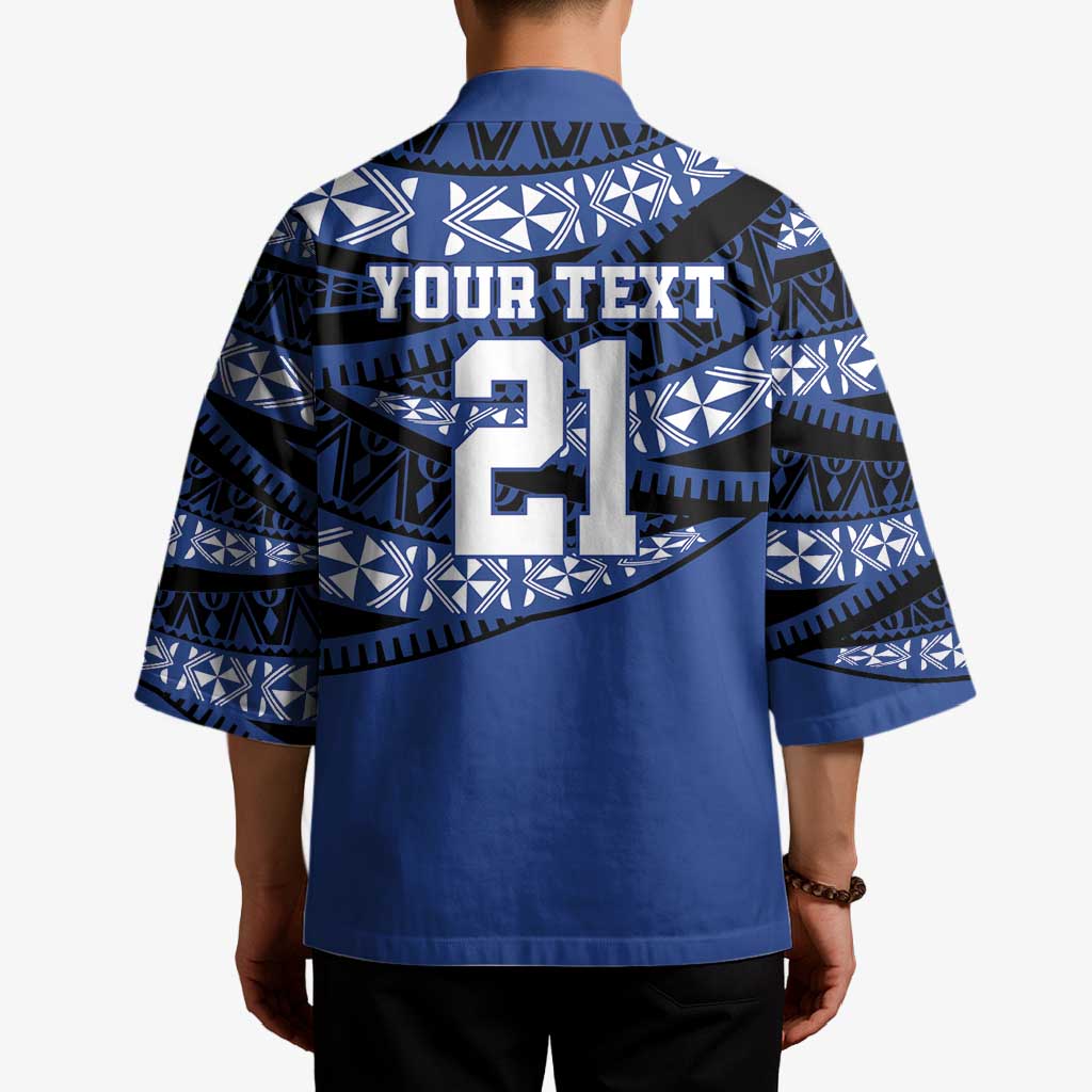 Fiji Rugby Pacific Custom Kimono Pasifika Tapa Pattern - Polynesian Pride