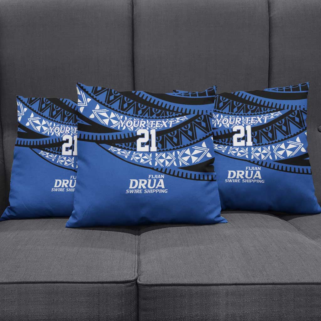 Fiji Rugby Pacific Custom Pillow Cover Pasifika Tapa Pattern - Polynesian Pride