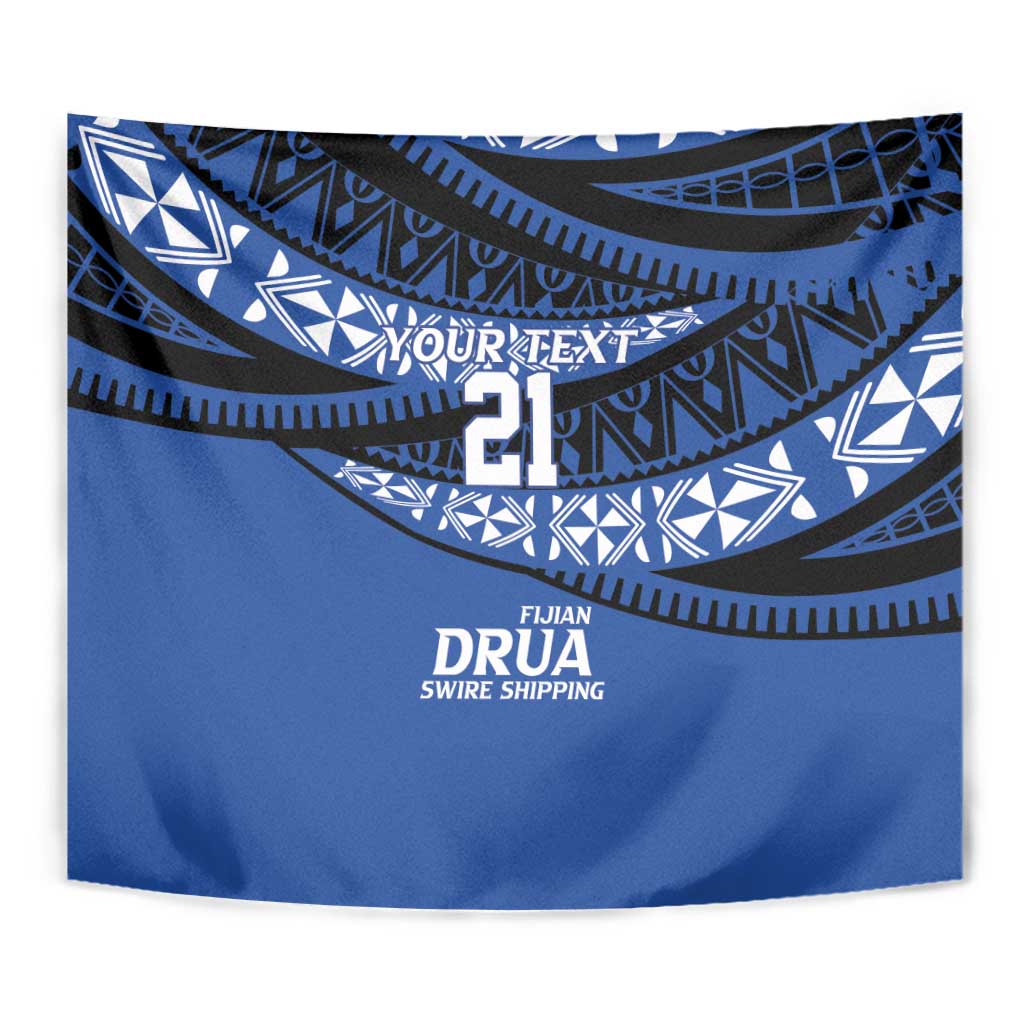 Fiji Rugby Pacific Custom Tapestry Pasifika Tapa Pattern