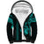 Hawaiian Tribal Sherpa Hoodie Polynesian Kakau Turtle - Aqua LT9 Unisex Aqua - Polynesian Pride