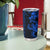 Blue Hawaiian Kakau Turtle Tumbler Cup Polynesian Tribal