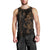 Hawaiian Tribal Men Tank Top Polynesian Kakau Turtle - Gold LT9 - Polynesian Pride