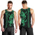 Hawaiian Tribal Men Tank Top Polynesian Kakau Turtle - Green LT9 - Polynesian Pride