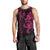 Hawaiian Tribal Men Tank Top Polynesian Kakau Turtle - Pink LT9 - Polynesian Pride