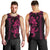 Hawaiian Tribal Men Tank Top Polynesian Kakau Turtle - Pink LT9 - Polynesian Pride