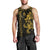 Hawaiian Tribal Men Tank Top Polynesian Kakau Turtle - Yellow LT9 - Polynesian Pride