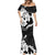 American Samoa Lotu Tamaiti Mermaid Dress White Sunday Plumeria Black Vibe