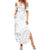 American Samoa Lotu Tamaiti Summer Maxi Dress White Sunday Plumeria White Vibe