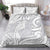 Lotu Tamaiti Samoa Siapo Bedding Set White Sunday With Teuila Torch Ginger