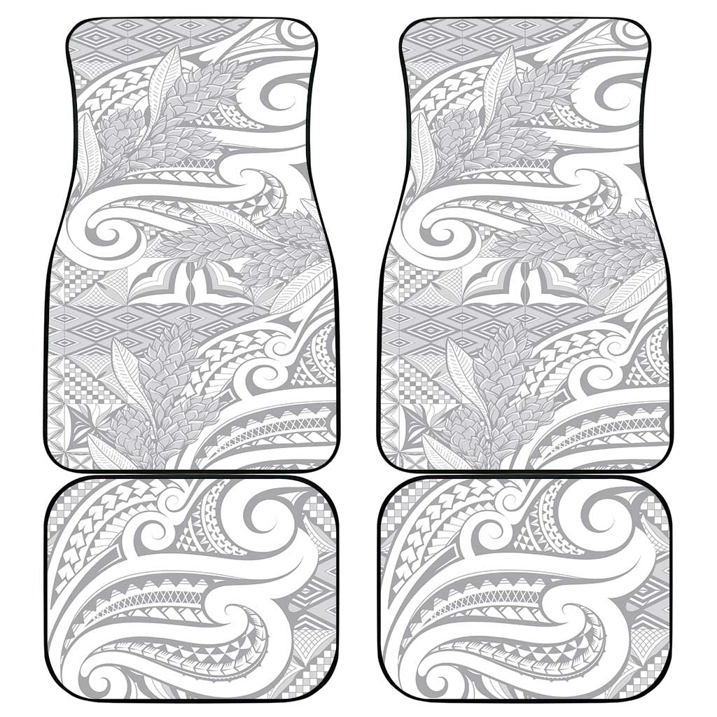 Lotu Tamaiti Samoa Siapo Car Mats White Sunday With Teuila Torch Ginger