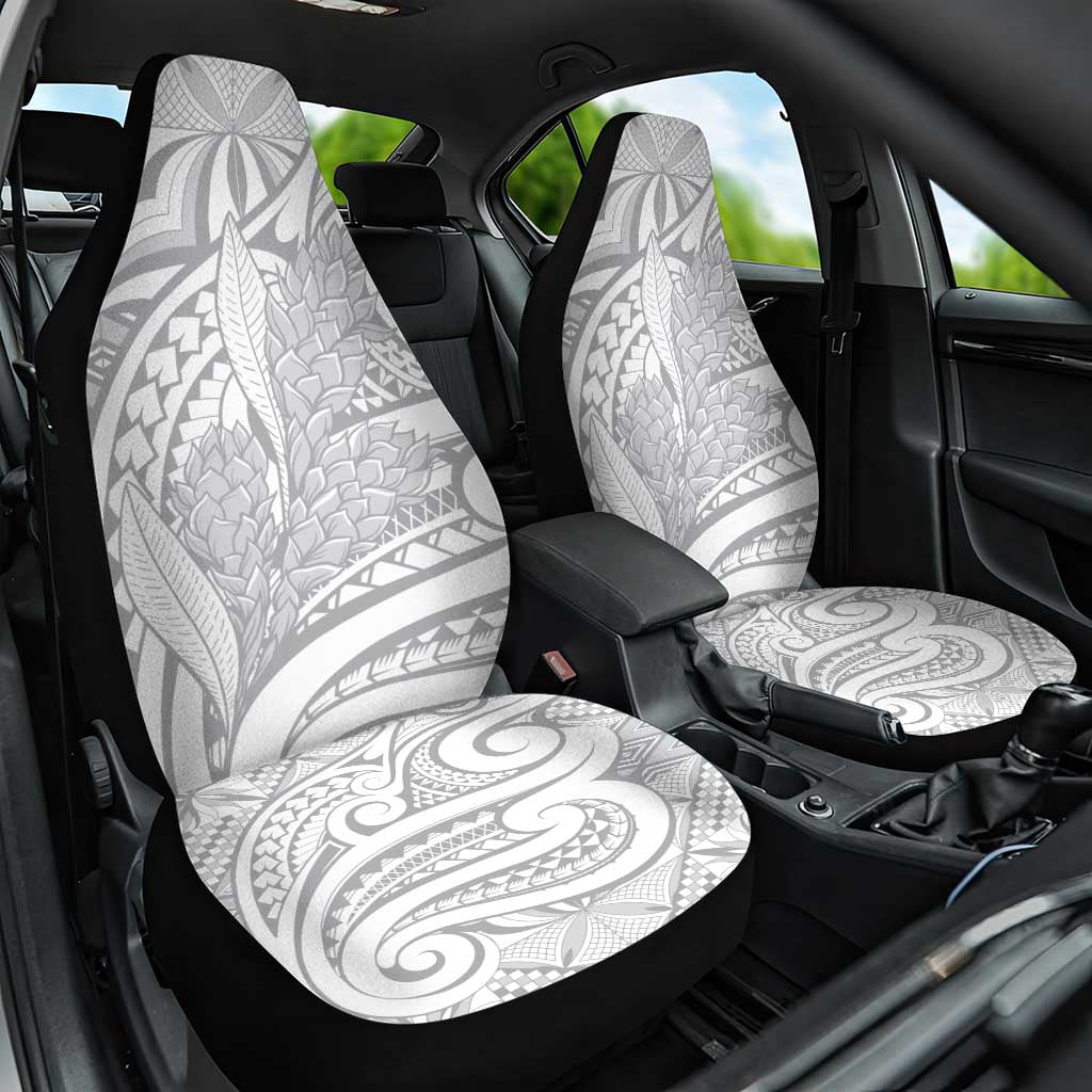 Lotu Tamaiti Samoa Siapo Car Seat Cover White Sunday With Teuila Torch Ginger