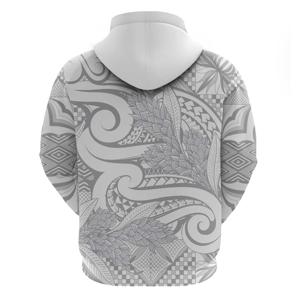 Lotu Tamaiti Samoa Siapo Hoodie White Sunday With Teuila Torch Ginger
