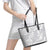 Lotu Tamaiti Samoa Siapo Leather Tote Bag White Sunday With Teuila Torch Ginger