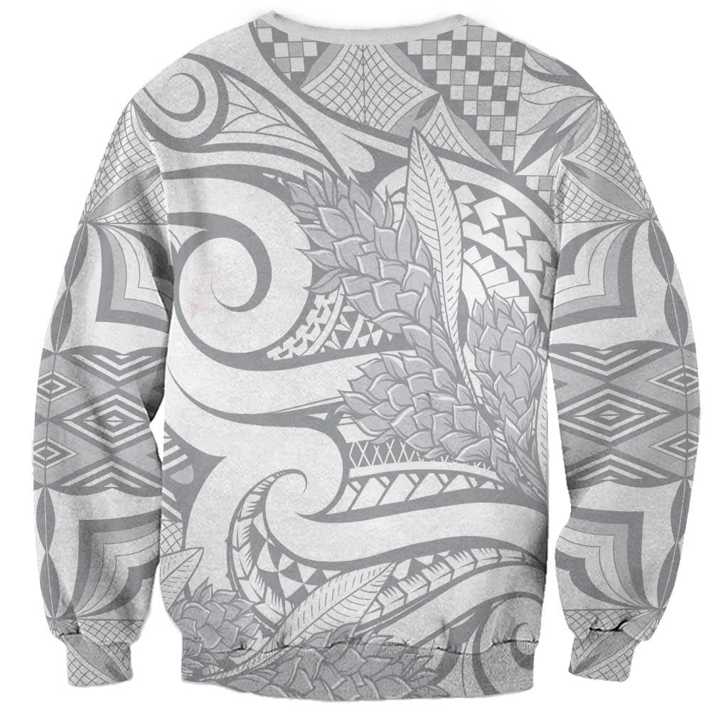 Lotu Tamaiti Samoa Siapo Sweatshirt White Sunday With Teuila Torch Ginger